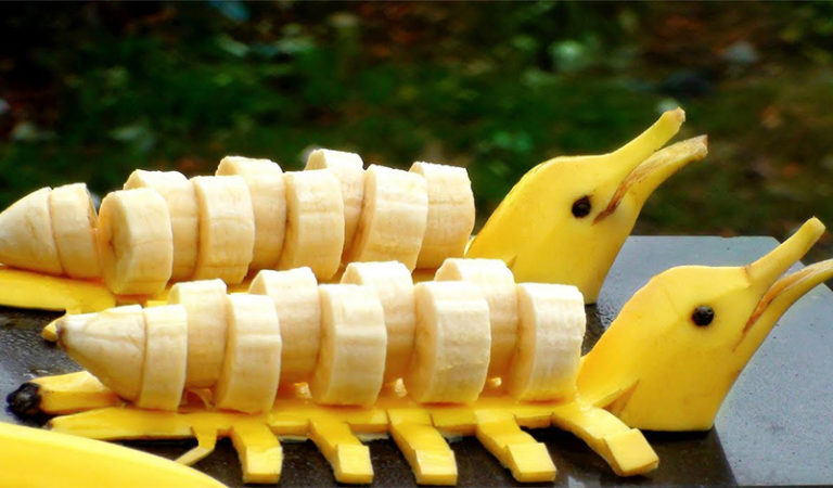 Cómo servir una banana de forma original y divertida
