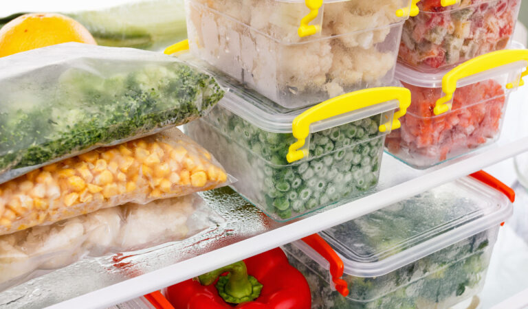 ¿Es seguro congelar alimentos en recipientes de plástico?